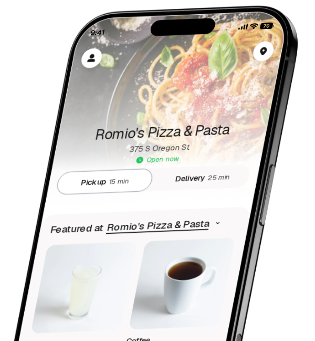 Romio's Pizza & Pasta app preview