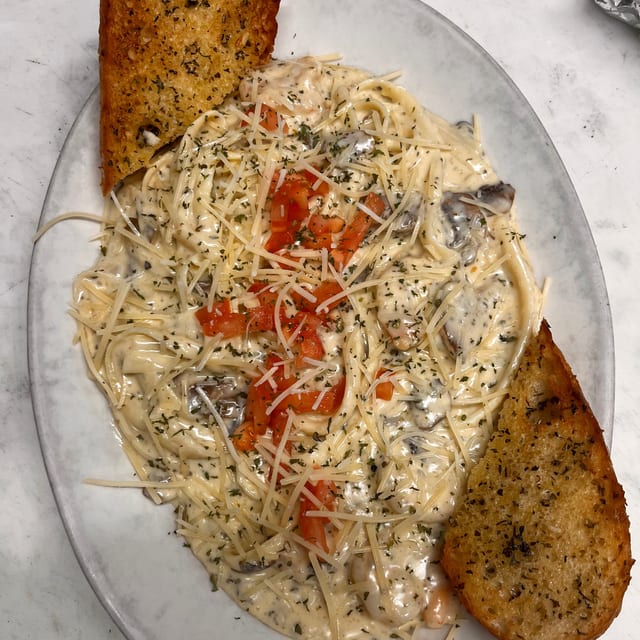 Prawn Fettuccine.